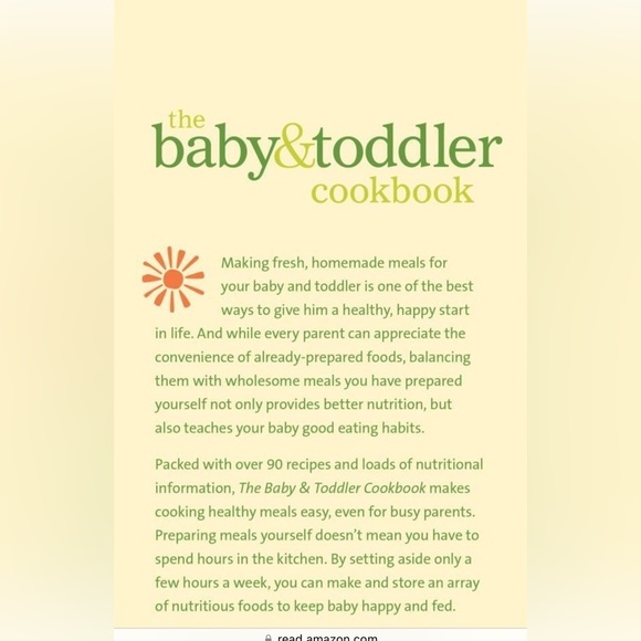 The Baby and Toddler Cookbook: Fresh, Homemade Foods for a Healthy Start - Picture 3 of 5